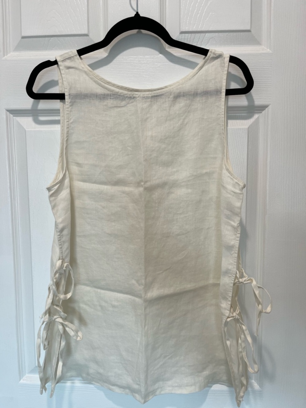 Rachel Zoe White Linen Tank Top